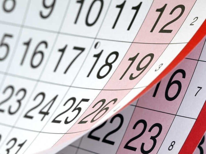 Agenda para o fim de semana agenda Calendario agenda
