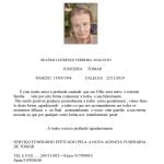 Necrologia BEATRIZ LOURENCO FERREIRA ANACLETO
