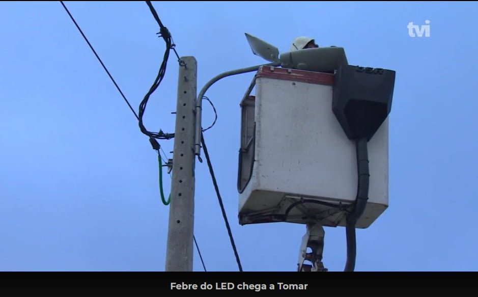 TVI emite reportagem sobre iluminação pública inteligente em Tomar led tvi