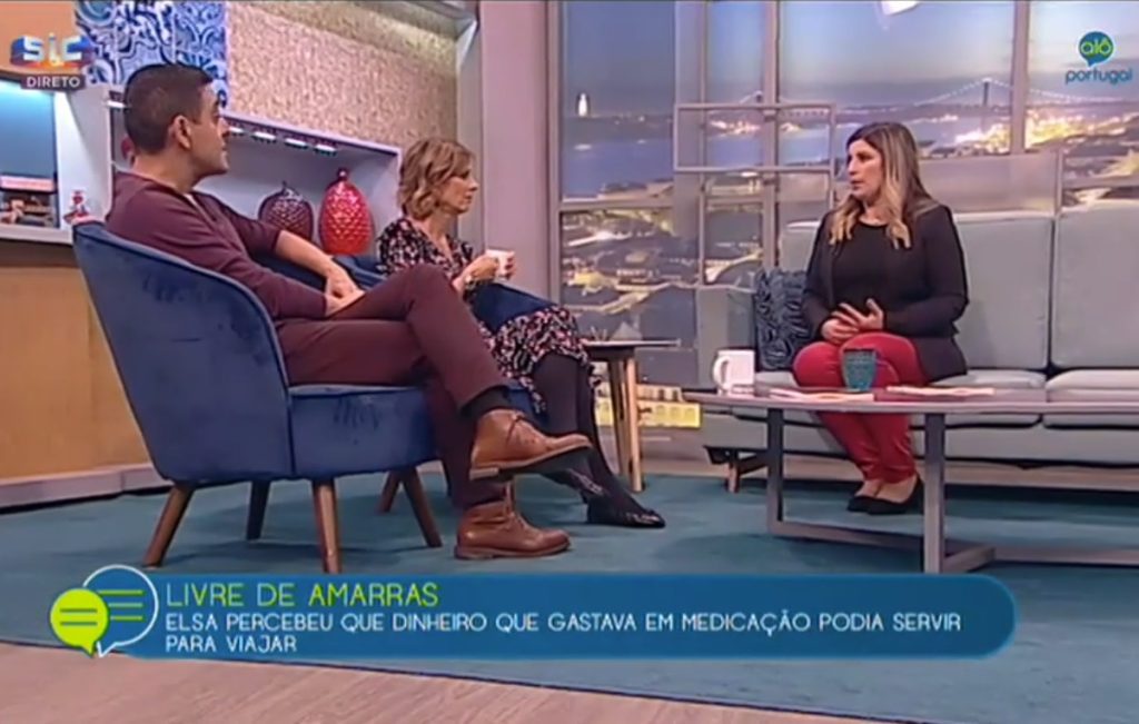 Jornalista Elsa Ribeiro Gonçalves entrevistada na SIC elsa 567890
