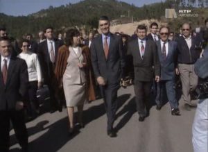 Cavaco Silva inaugurou ponte entre F. Zêzere e Vila de Rei há 25 anos ponte ferreira do zezere Vila de Rei pombeira 5