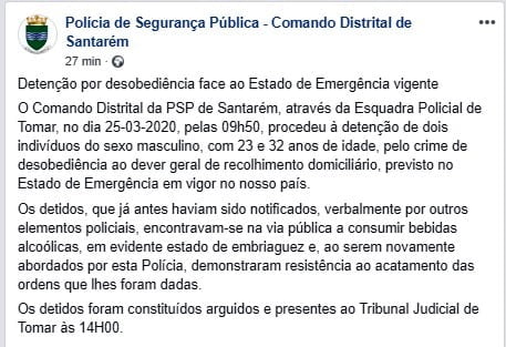 PSP usa força para deter dois jovens na Alameda (c/ vídeo) (Atualização) psp covid 2