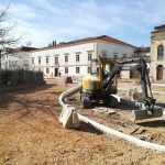 Estacionamento na zona da Saboaria reduzido a metade varzea grande obras IMG 20200309 150411