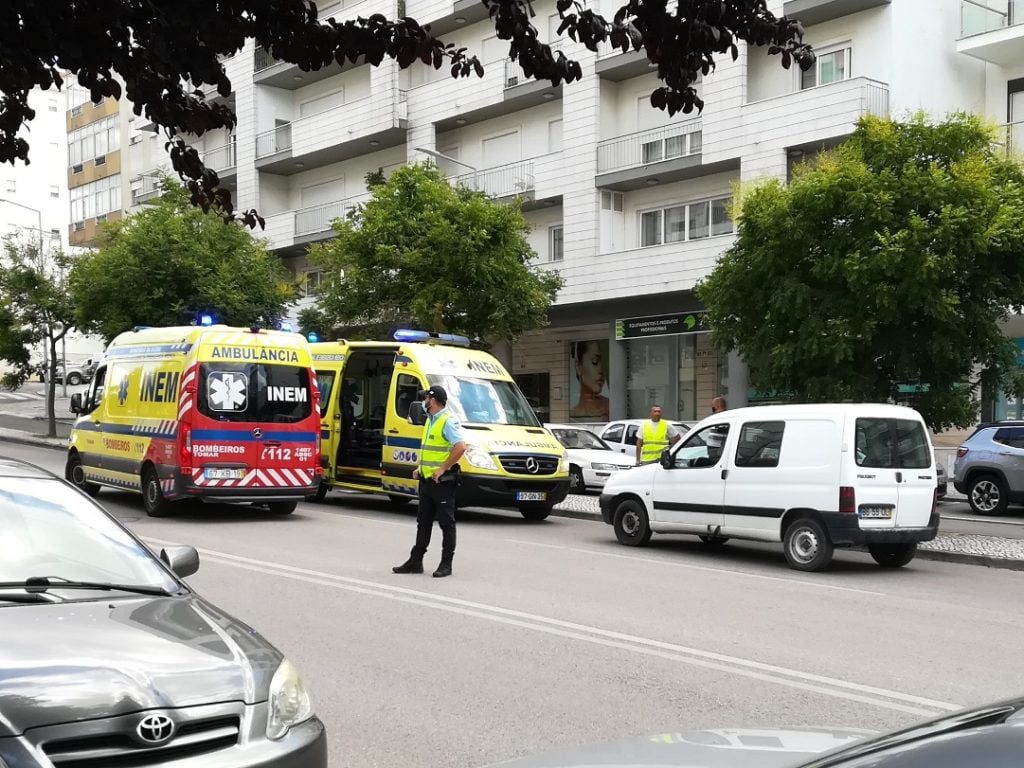 Idosa atropelada fora da passadeira em Tomar acidente IMG 20200616 133733