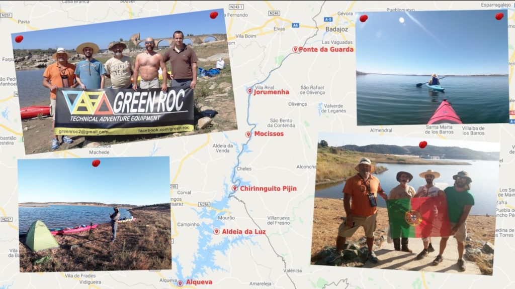 Cinco dias a remar no rio Guadiana canoa JPG