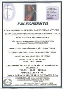 Necrologia almorinda antunes