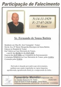 Necrologia fernando batista
