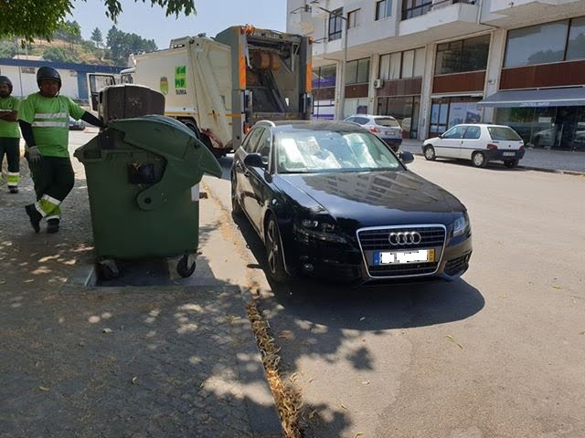 Recolha de lixo dificultada por viaturas mal estacionadas lixo 0143 5995821932114778031 n