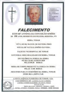 Necrologia antonia simoes