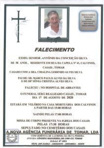 Necrologia antonio silva