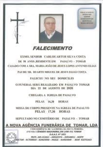 Necrologia carlos costa