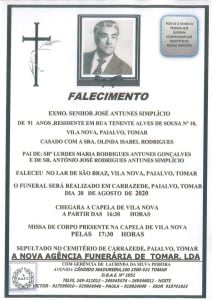 Necrologia jose simplicio