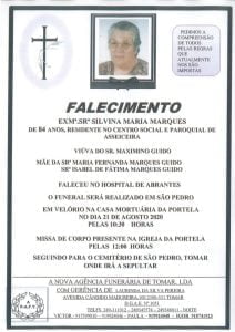 Necrologia silvina marques