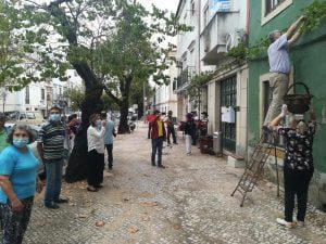 S. Pedro deu tréguas para a vindima da rua dos Arcos (c/ fotos e vídeo) IMG 20200918 182433