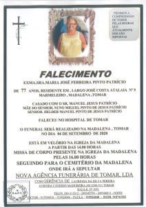 Necrologia maria jose patricio