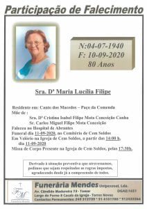 Necrologia maria lucilia filipe 38946623714831320 o