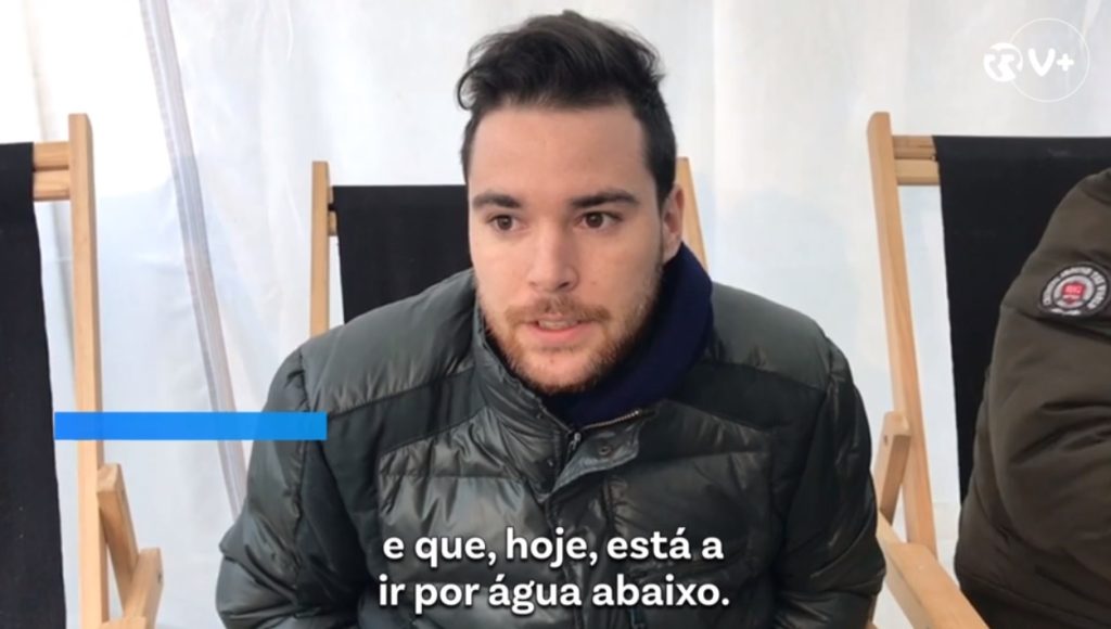 Jovem empresário de Tomar em greve de fome academico christofh jose