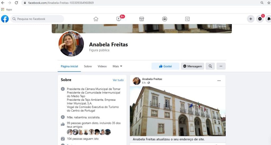Anabela Freitas cria página oficial no facebook anabela freitas