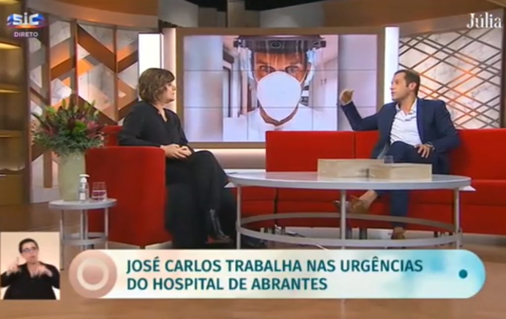 Covid-19: ator José Carlos Pereira fala sobre como é ser médico na linha da frente jose carlos pereira SIC