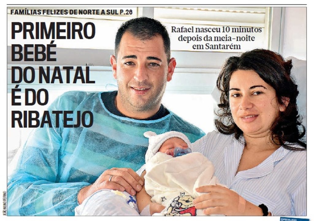 Primeiro bebé do Natal nasceu em Santarém bebe santarem