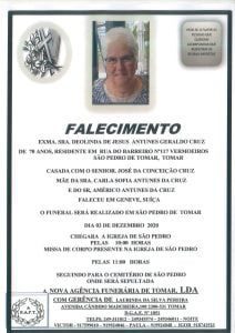 Necrologia deolinda cruz