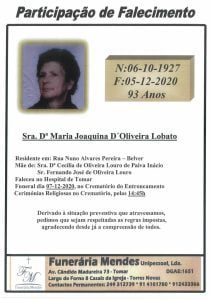 Necrologia maria lobato