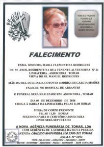Necrologia maria rodrigues