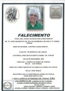 Necrologia maria sereno