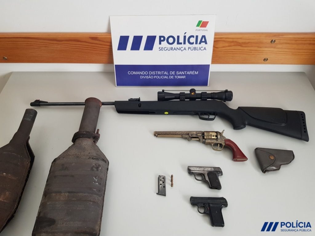 PSP apreende várias armas numa operação alargada psp armas TMR