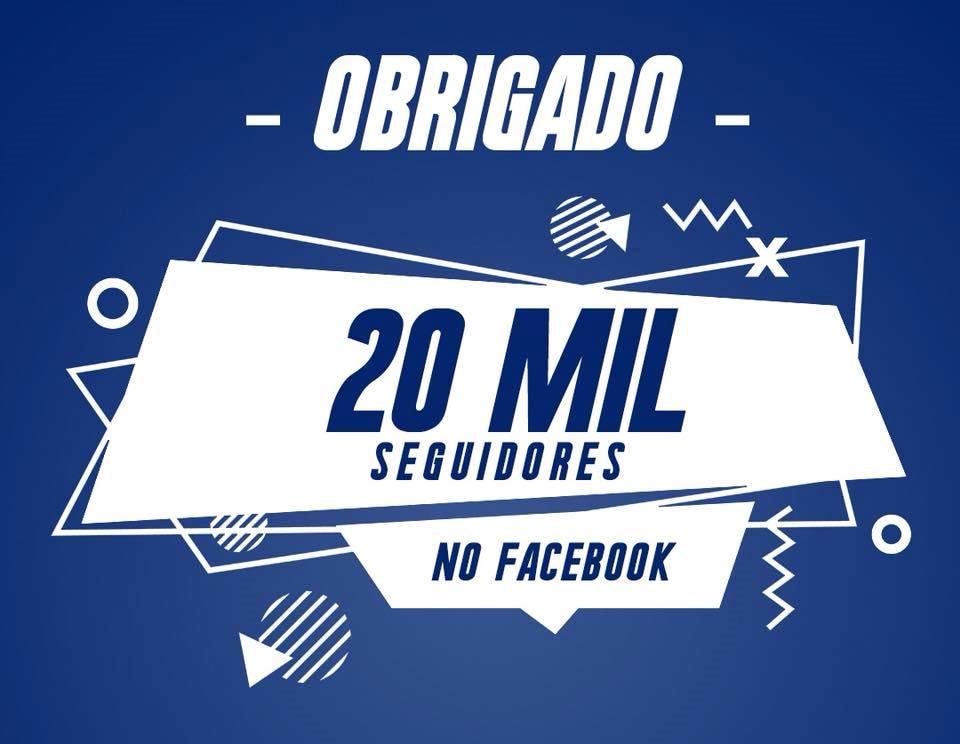 Atingimos os 20 mil seguidores. Obrigado! Tomar na Rede 3601367564288 n