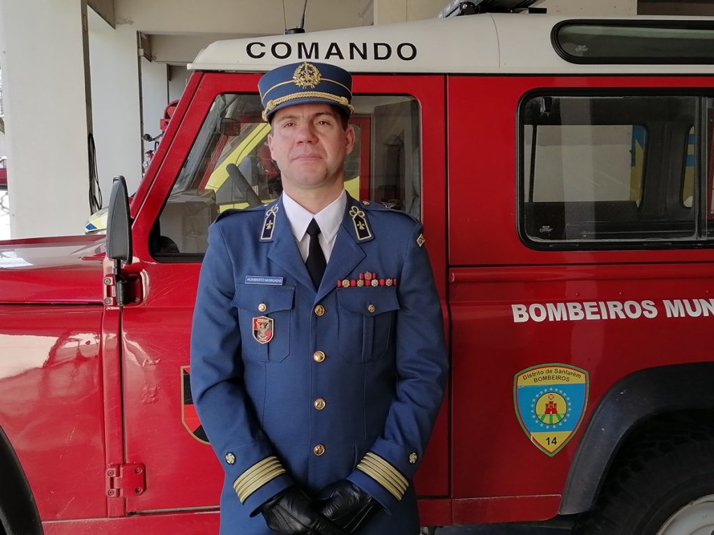 Tempestade Kristin também “derrubou” o comandante dos bombeiros novo comandante dos bombeiros de Tomar Humberto Morgado IMG 20210102 111353