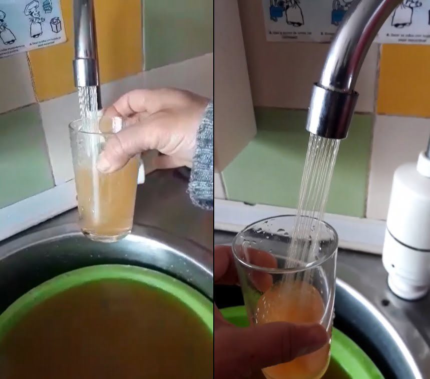 Água castanha nas torneiras de S. Lourenço (c/ vídeo) agua torneira