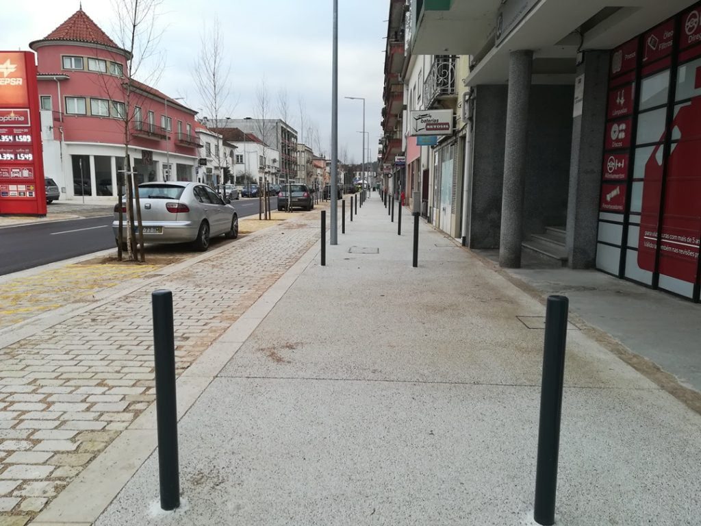 Ciclovias em calçada? Só em Tomar av. Nuno Alvares PereiraIMG 20210201 081647