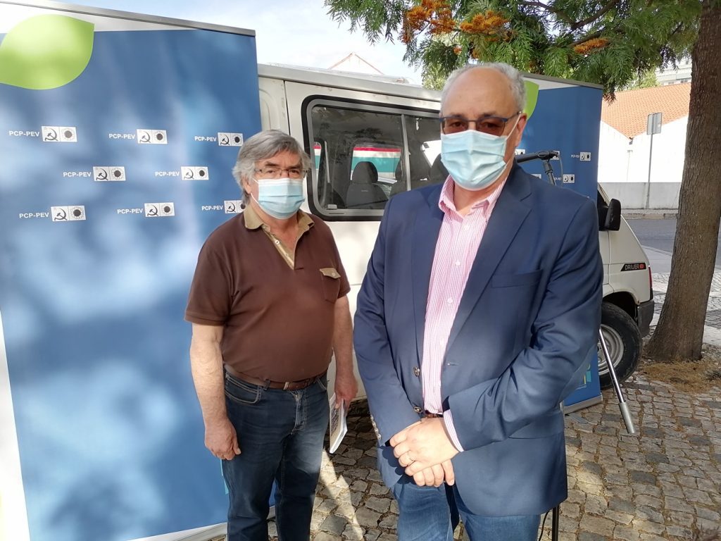 CDU Tomar quer reconquistar um lugar na vereação (c/ áudios e fotos) CDU bruno graca paulo macedo IMG 20210521 175128