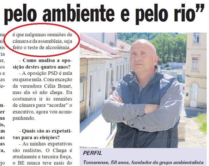 Candidato do Chega defende teste de alcoolemia antes das reuniões de câmara e da assembleia americo alcool 2