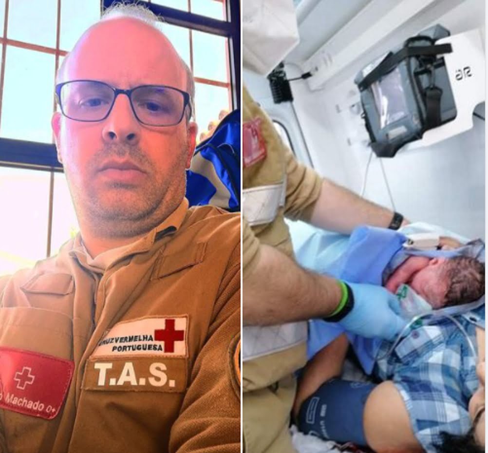 Tomarense ajudou parto em ambulância bebe hugo