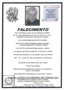 Necrologia maria alice simoes