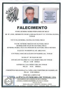 Necrologia mario melo 1