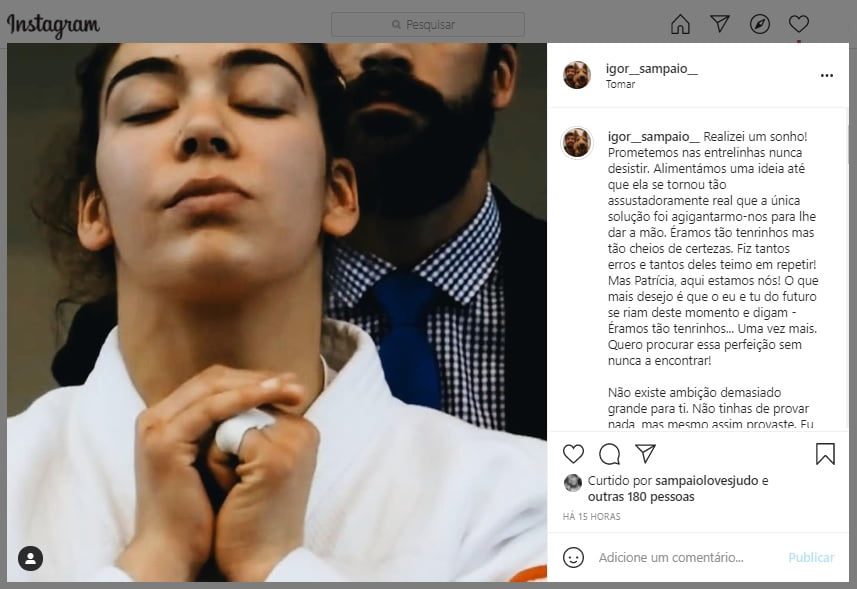 A mensagem emocionante do irmão da judoca Patrícia Sampaio judo patricia