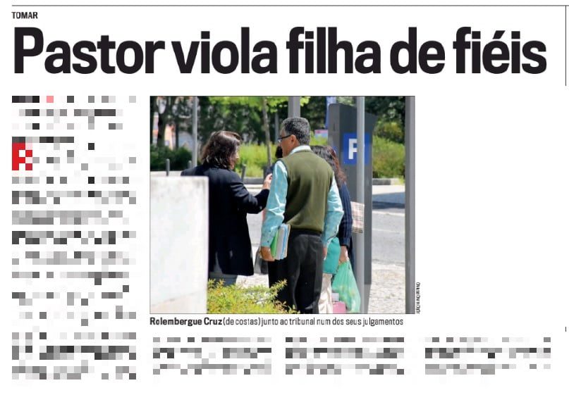 Antigo pastor da Igreja Adventista em Tomar apanha mais seis anos de prisão pastor