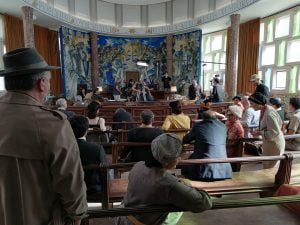 Telefilme para a RTP está a ser rodado em Tomar (c/ fotos) telefilme Ha de haver uma Lei IMG 20210727 172528