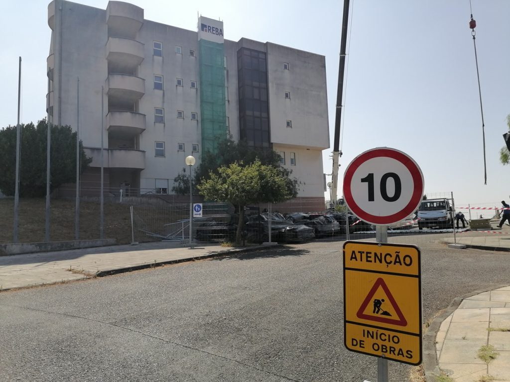 Obras no hospital de Tomar dificultam acesso a utentes e visitas hospital IMG 20210812 103936