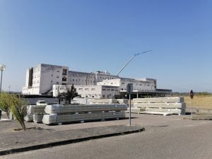 Obras no hospital de Tomar dificultam acesso a utentes e visitas hospital IMG 20210812 104249