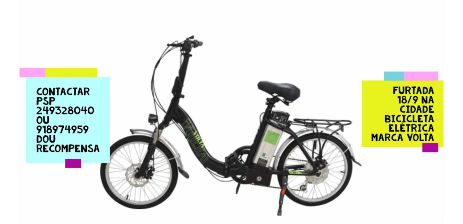 Apelo: bicicleta elétrica furtada apelo bicicleta FURTADA