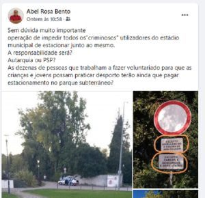 Câmara e PSP impedem estacionamento junto ao estádio municipal estac estadio