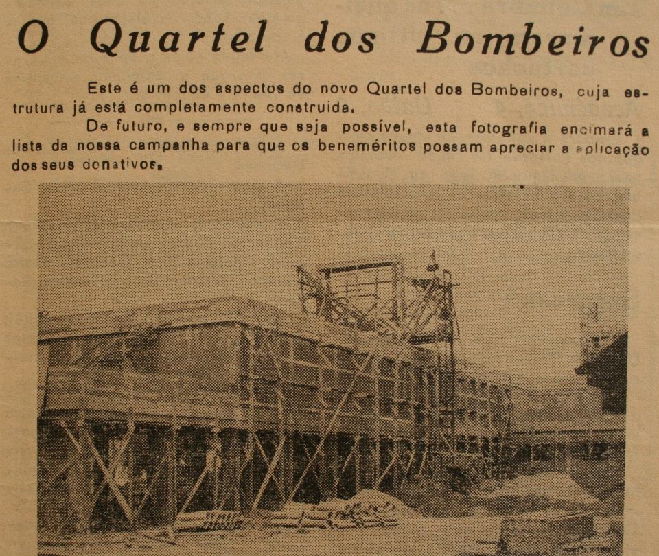 Quartel dos bombeiros de Tomar inaugurado há 50 anos quartel dos bombeiros jornal Cidade de Tomar abril de 1970 7
