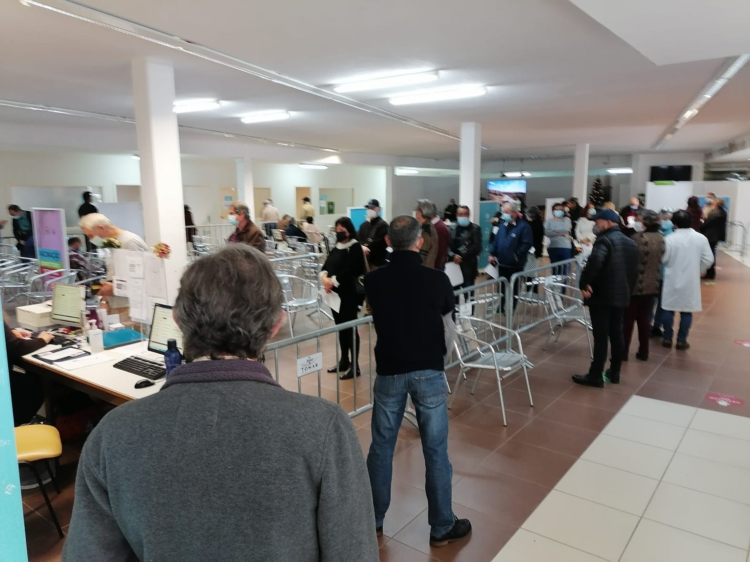 Centro de vacinação de Tomar vai manter-se aberto covid vacin IMG 20211228 130916