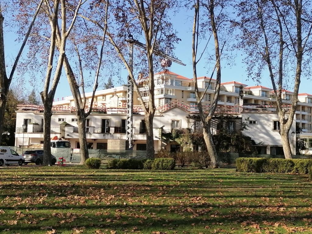 Obras na estalagem de Santa Iria decorrem sem qualquer informação pública estalagem de santa iria IMG 20211217 144417