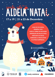 Toy e Mónica Sintra animam "aldeia Natal" de Santa Cita natal santa cita Cartaz FB