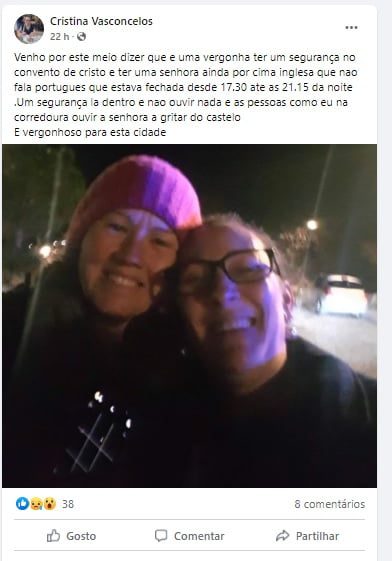 Turista ficou presa no castelo mais de três horas c